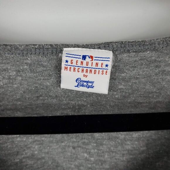 Chicago Cubs Womens V Neck Top Large MLB Baseball Long Sleeve - Picture 4 of 7